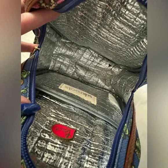 Sakroots Lunch Bag Thermal 9" x 4" x 7" Floral "True Love" Peace Insulated - Picture 11 of 14